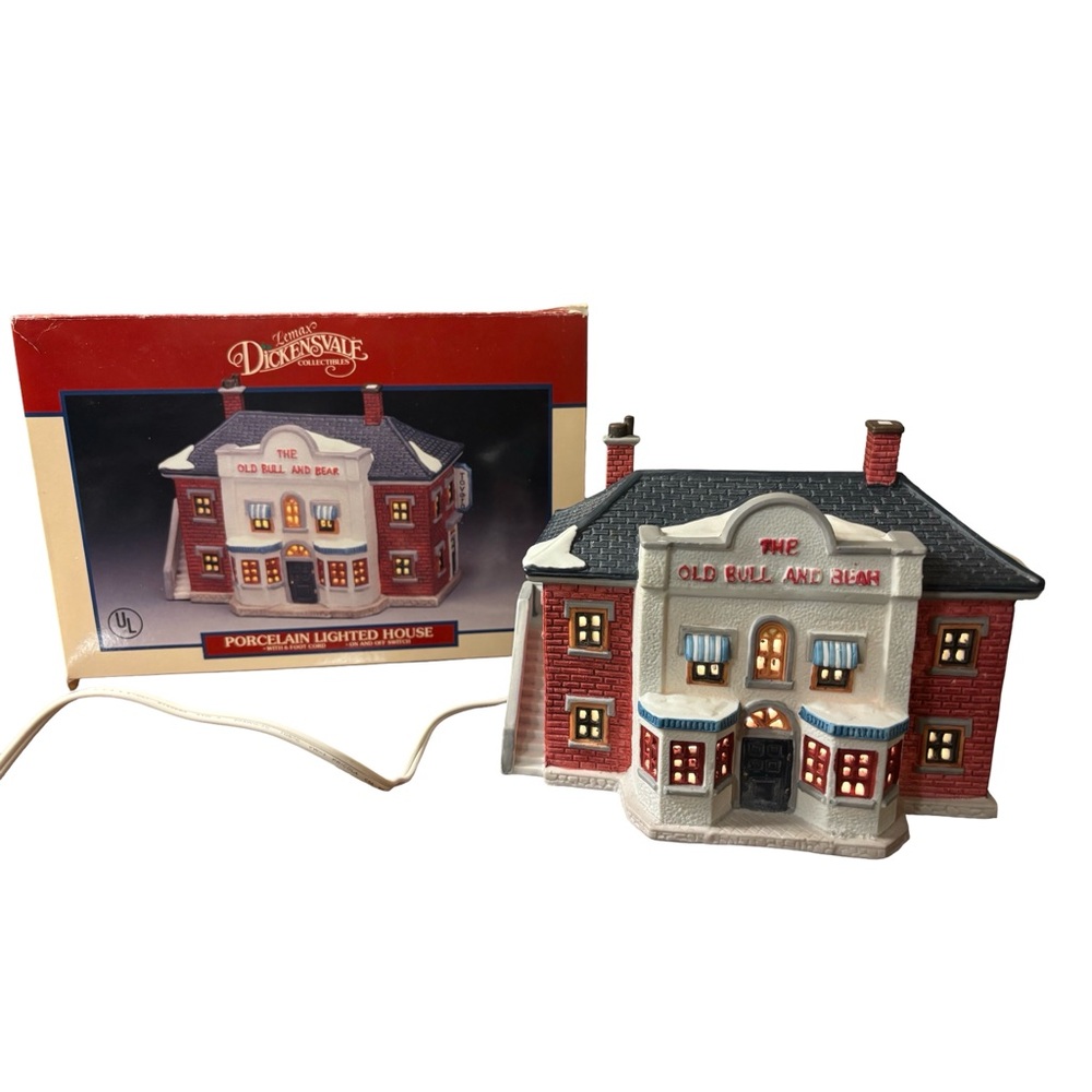 The Old Bull and‎ Bush Lighted House Pub – Vintage Ceramic Village Building